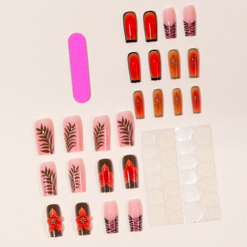 24 Adet Tropikal Orta Boy Kare - Nail Art Orange incelemesi ve fiyatı