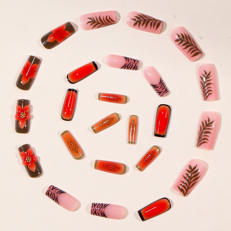 24 Adet Tropikal Orta Boy Kare - Nail Art Orange incelemesi ve fiyatı
