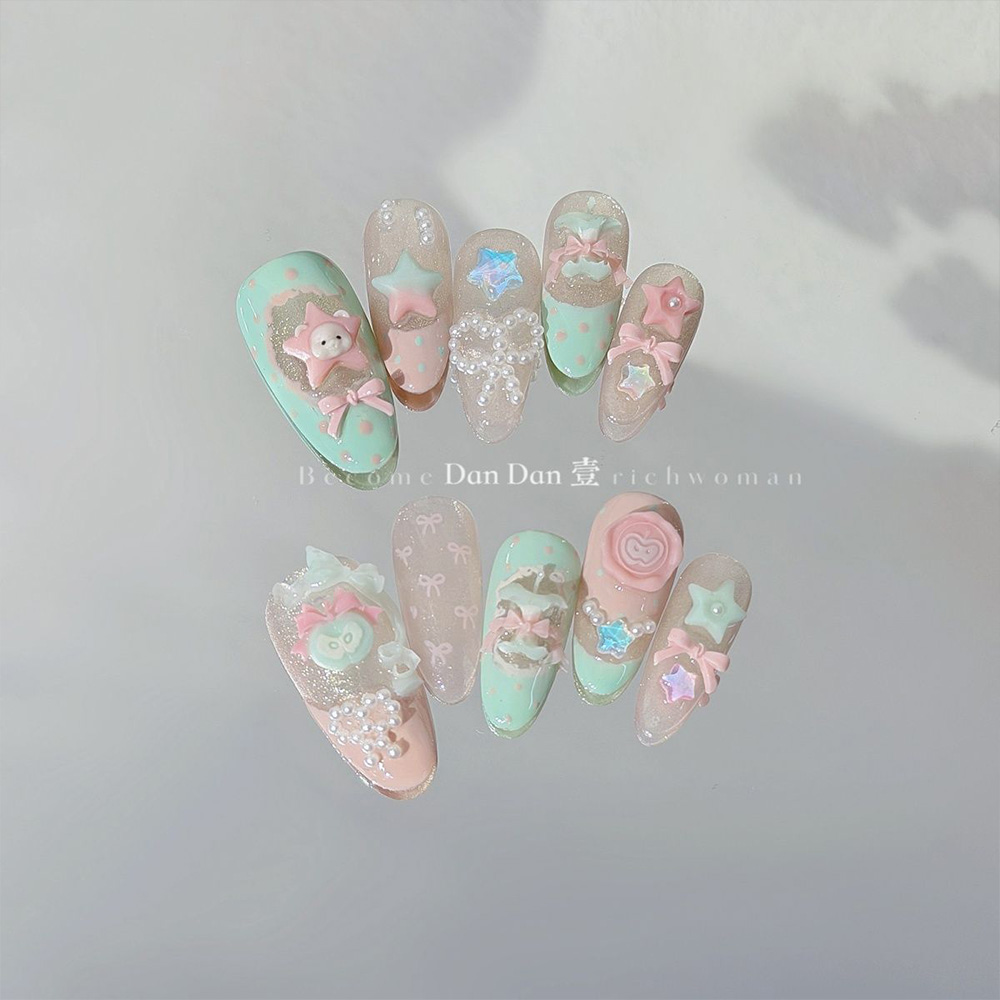 Sevimli Havalı Tatlı Kore Tarz - Nail Art Pink incelemesi ve fiyatı