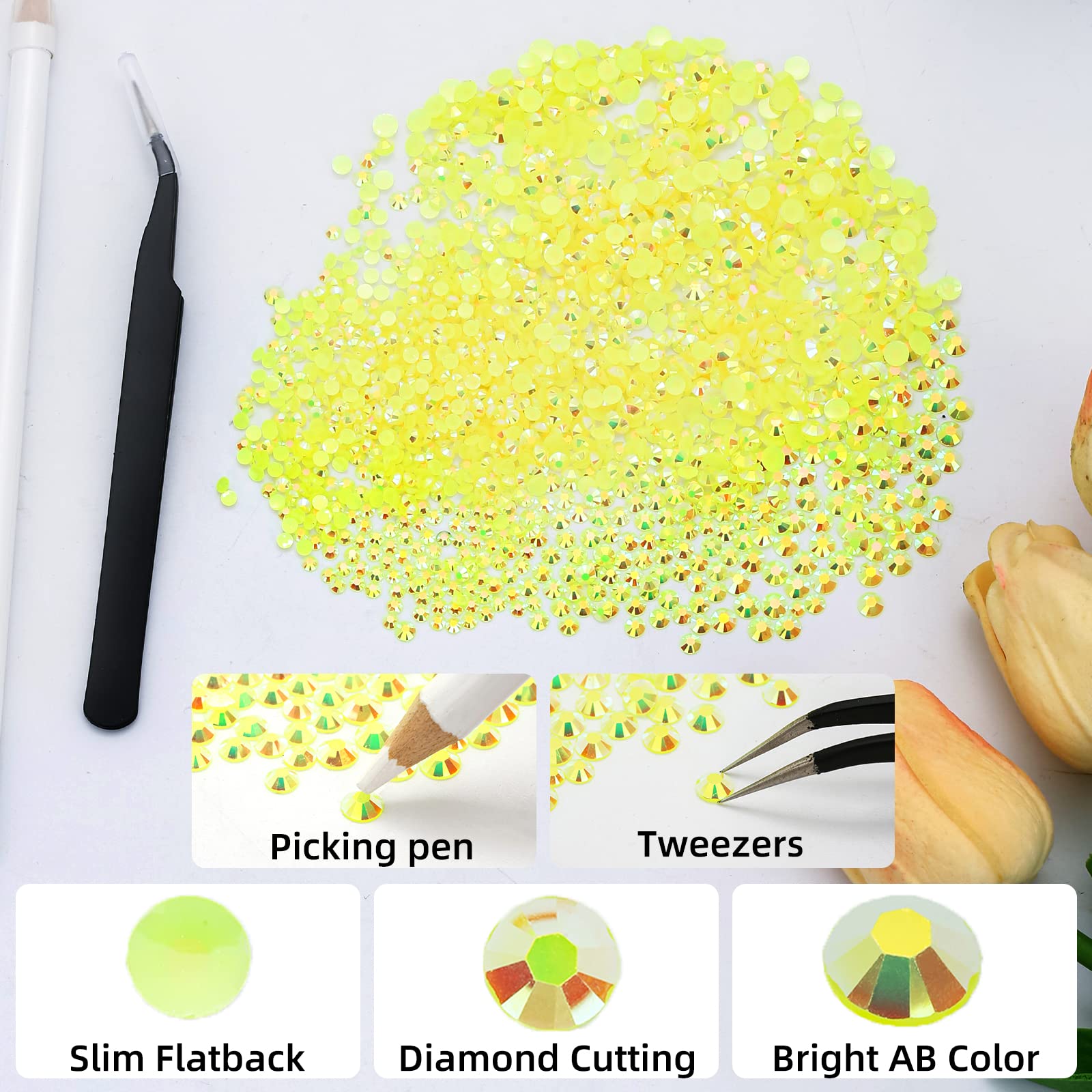 Sarı turuncu serisi 2-5mm topt - Nail Art Orange incelemesi ve fiyatı