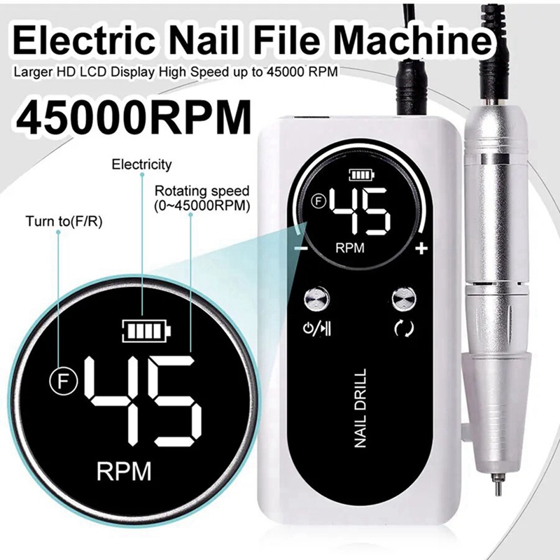 ● 45000RPM Elektrikli Taşınabi - Nail Drill Machine incelemesi ve fiyatı