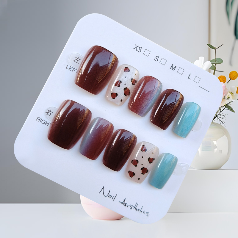 10 Adet Sonbahar Kış Yeni Stil - Nail Art Press On incelemesi ve fiyatı