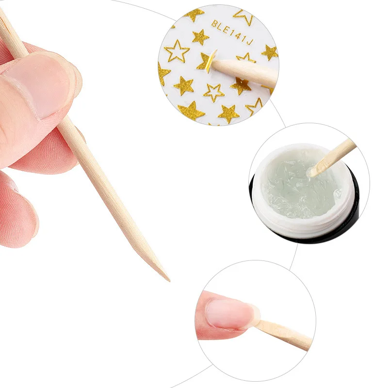 100 adet/kutu Tırnak Eti İtici - Nail Art Orange incelemesi ve fiyatı